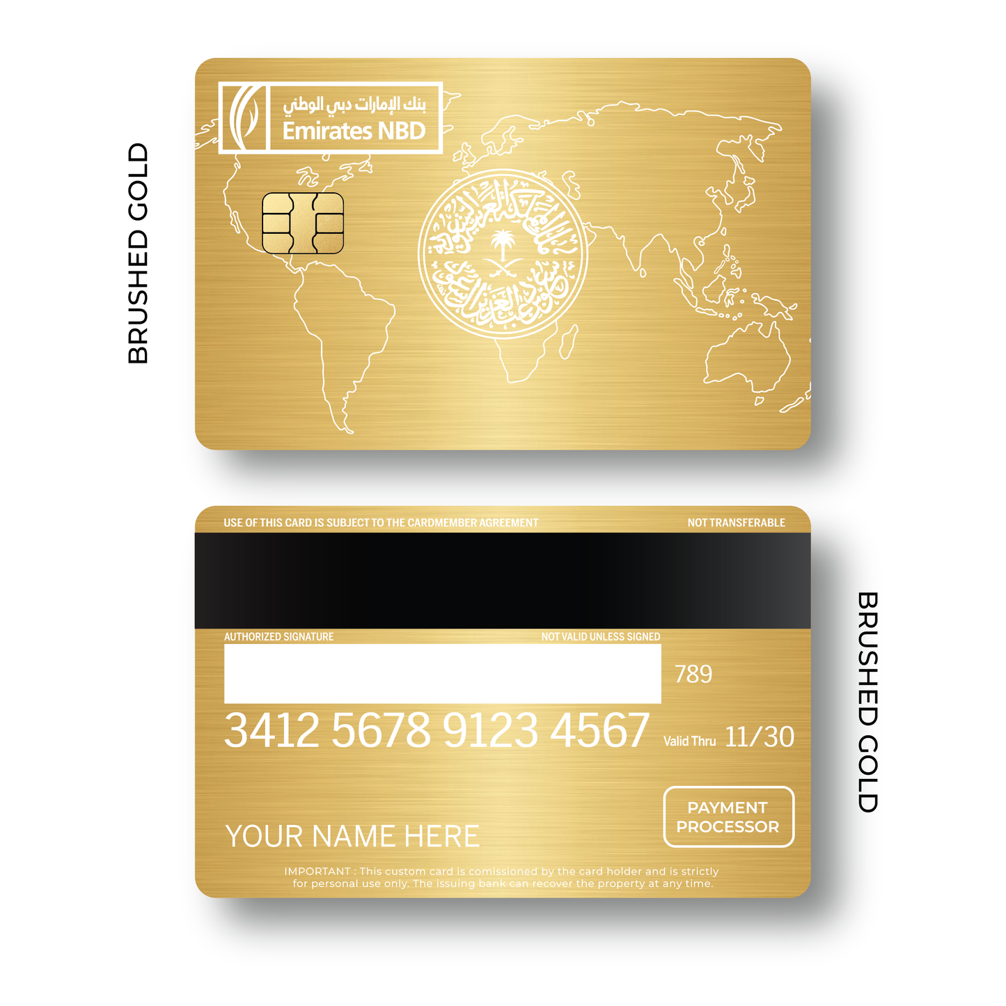 Metal Card Emirates Custom