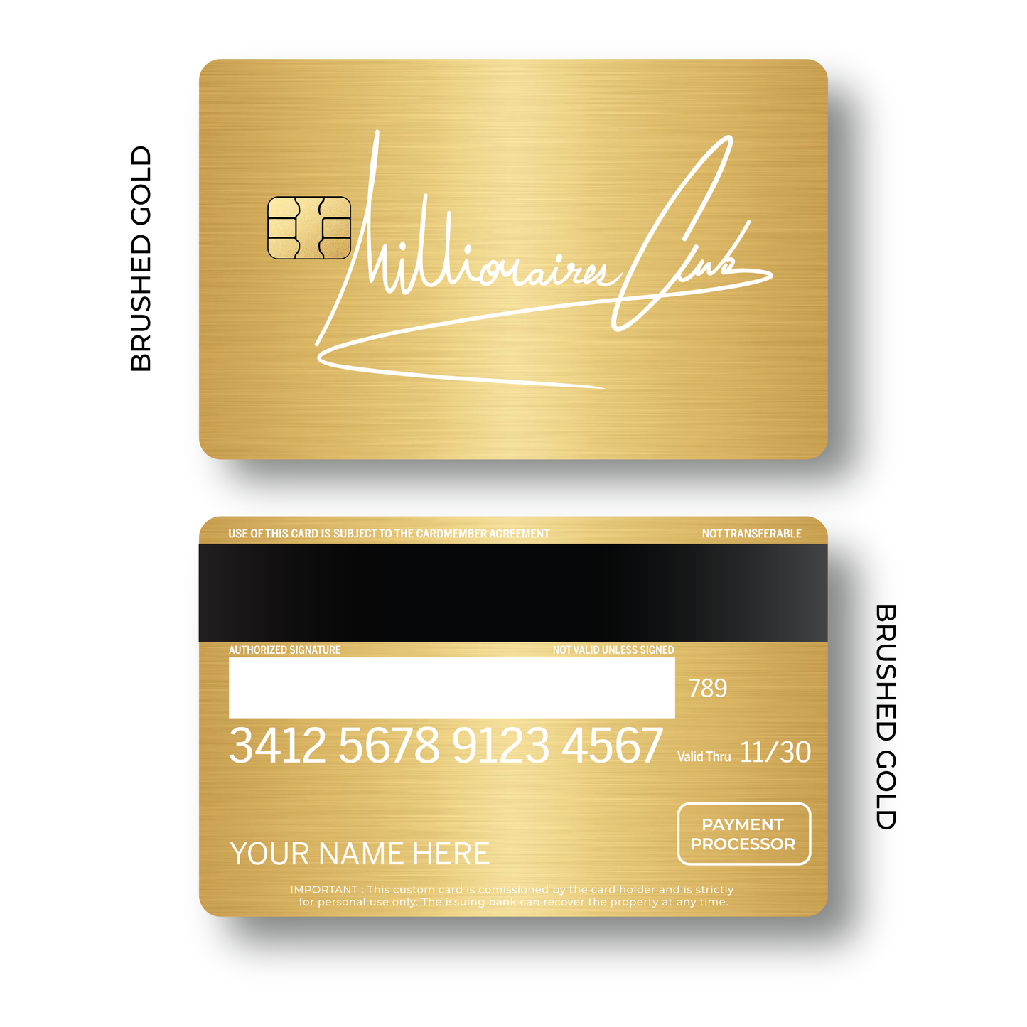 Metal Card Millionaires Club V2