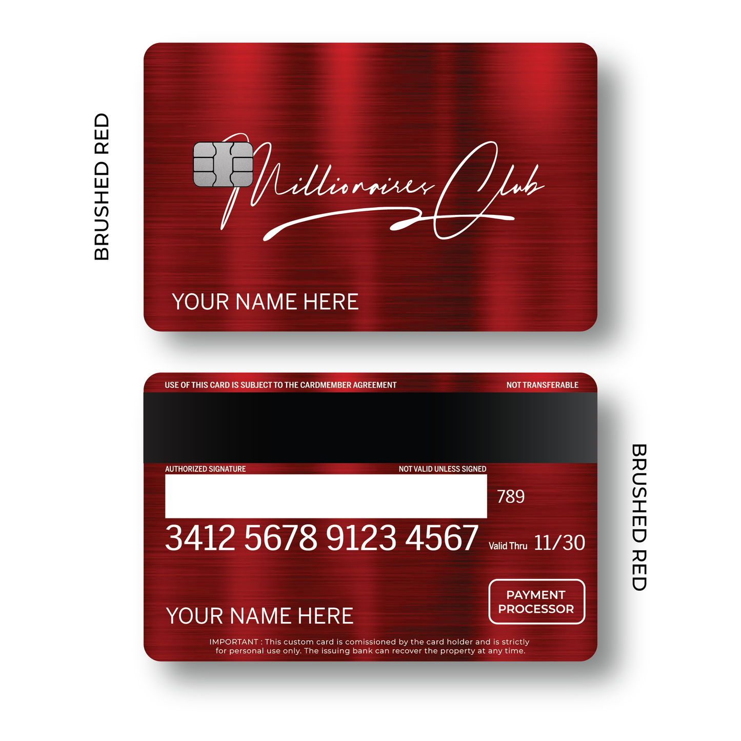 Metal Card Millionaires Club V4