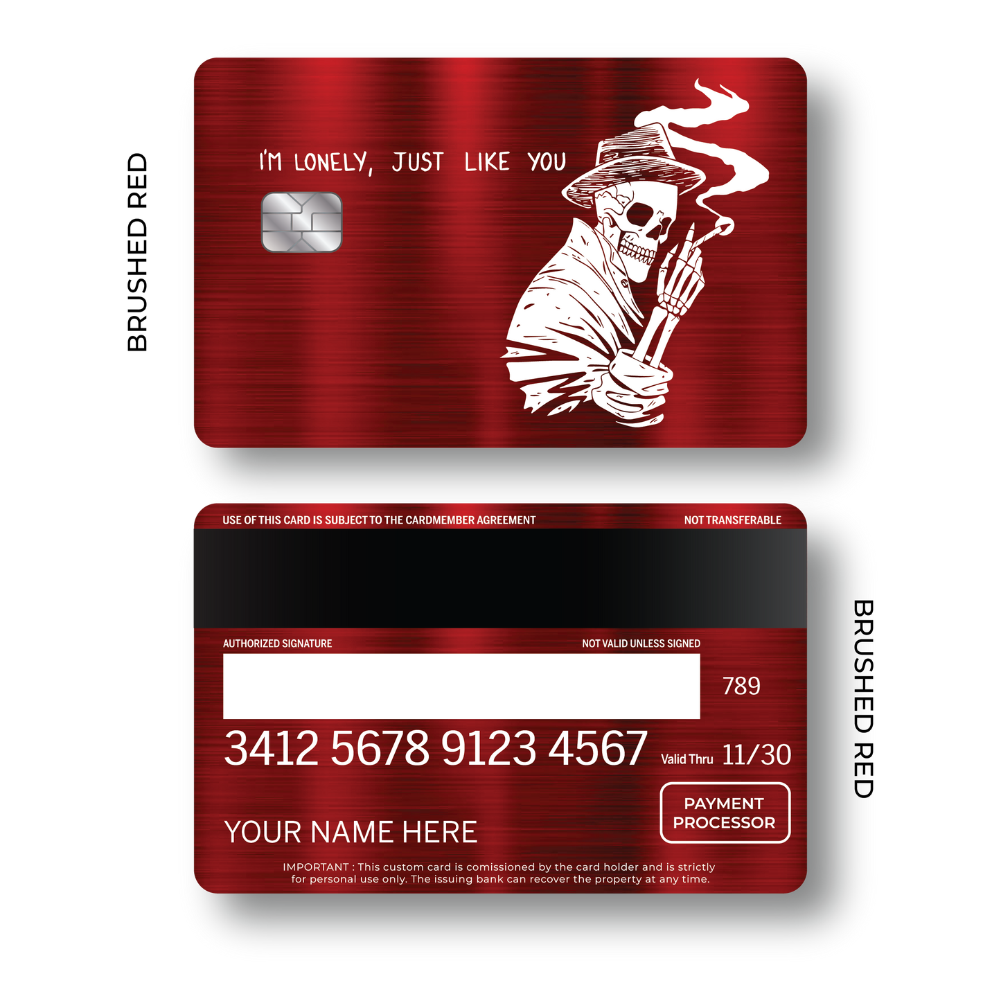 Metal Card Lonely