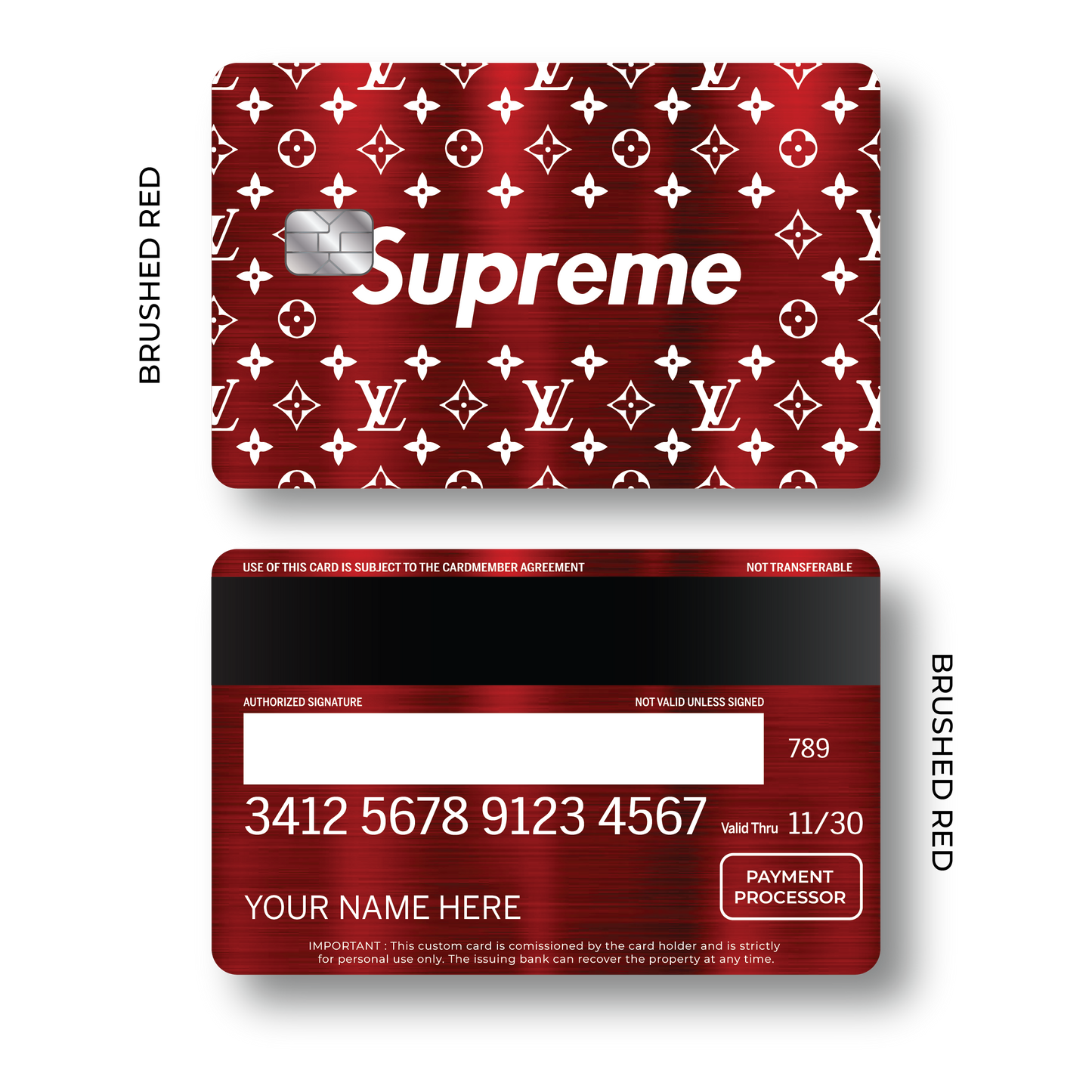 Metal Card Supreme Pattern