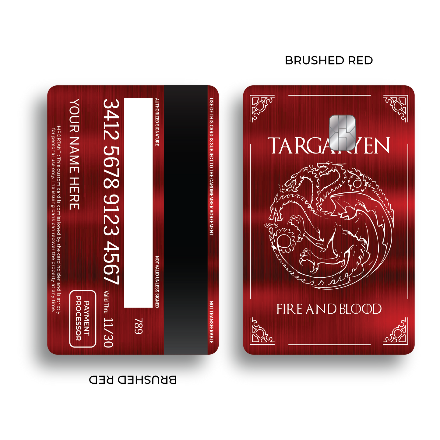Metal Card Fire and Blood