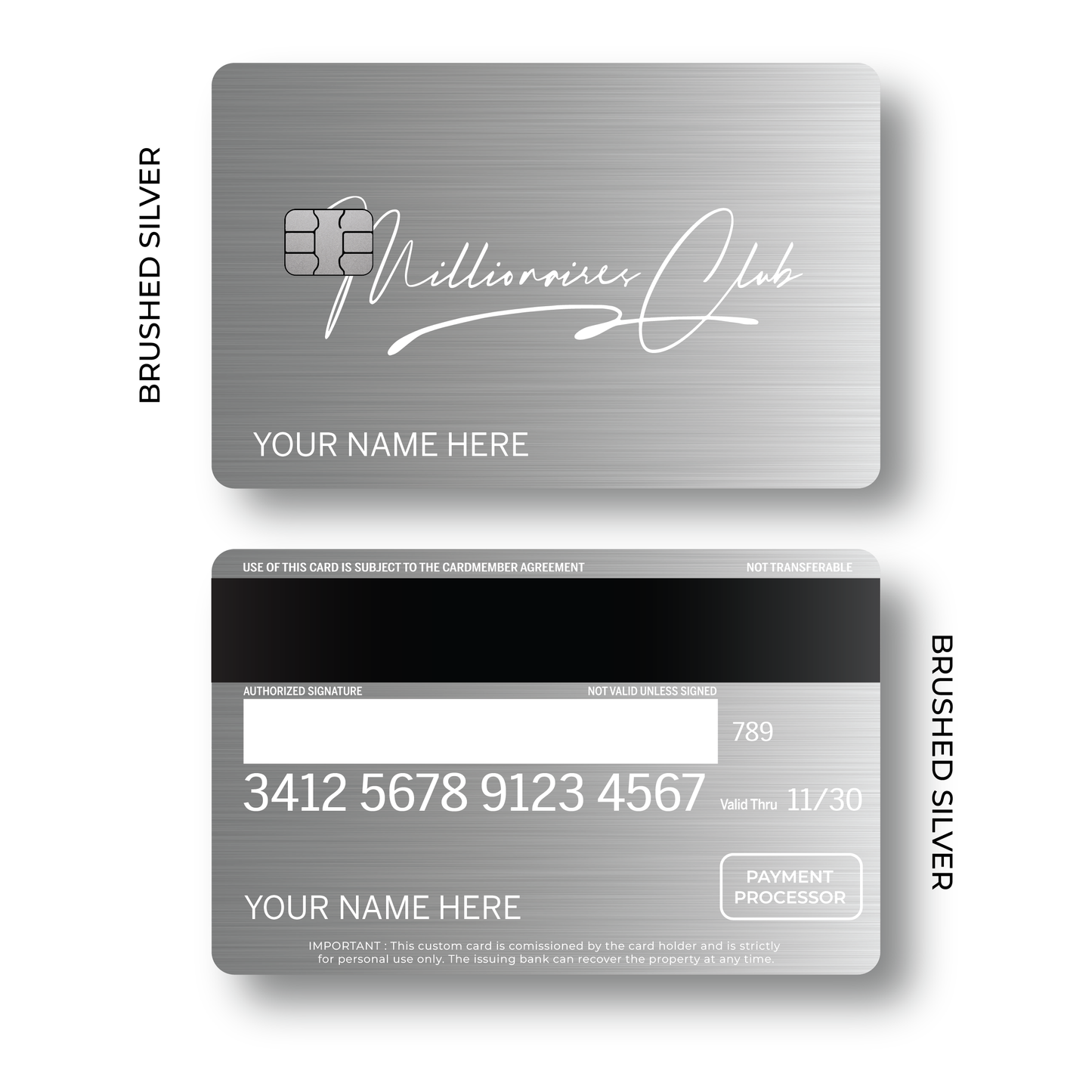 Metal Card Millionaires Club V4