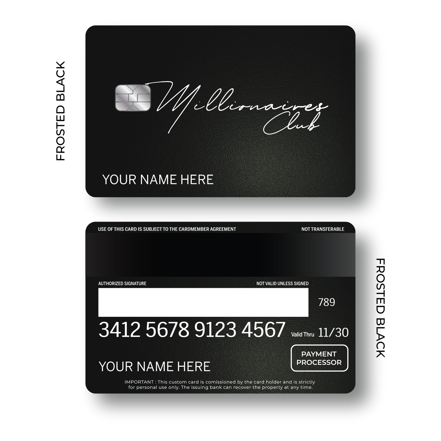 Metal Card Millionaires Club V3