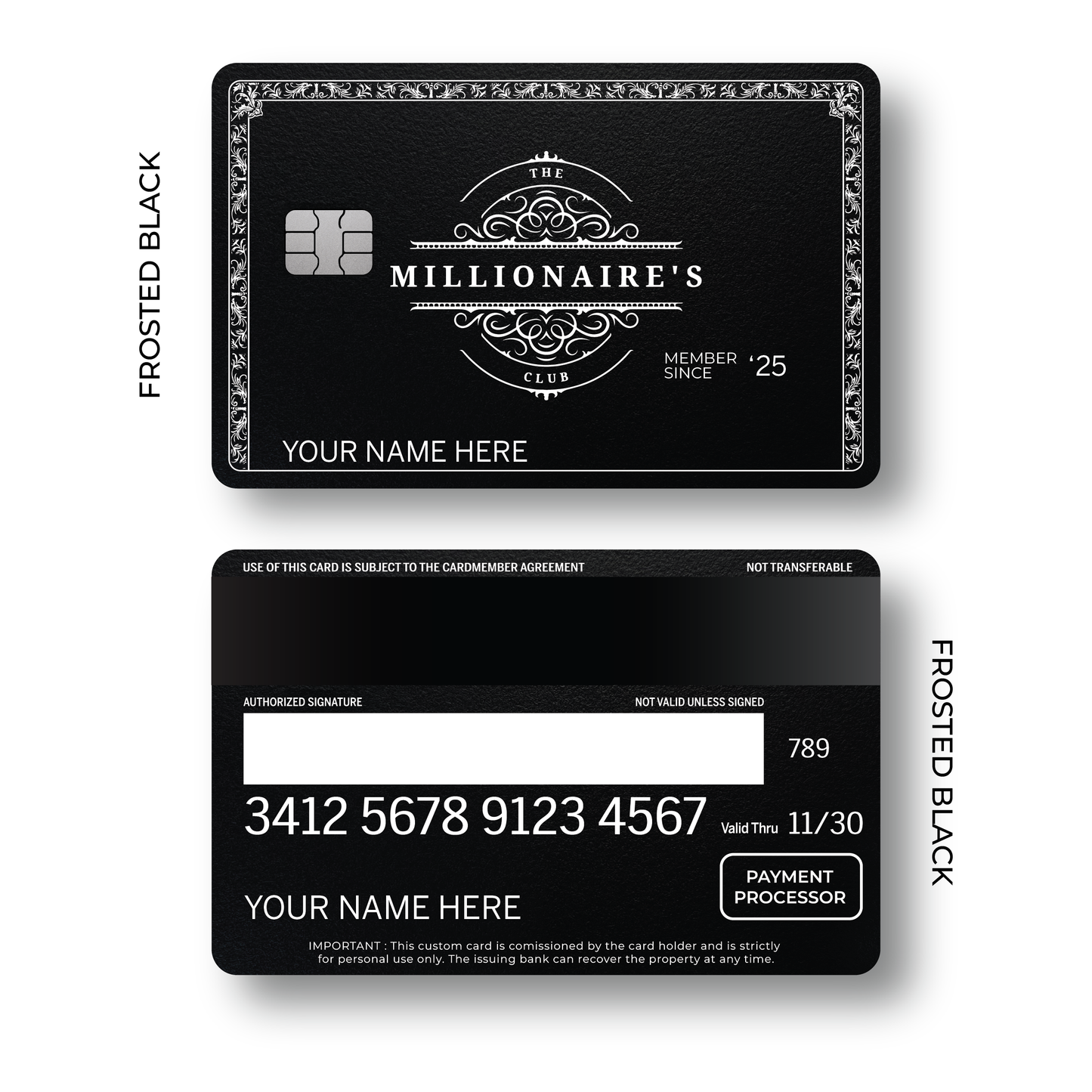 Metal Card Millionaires Club V1