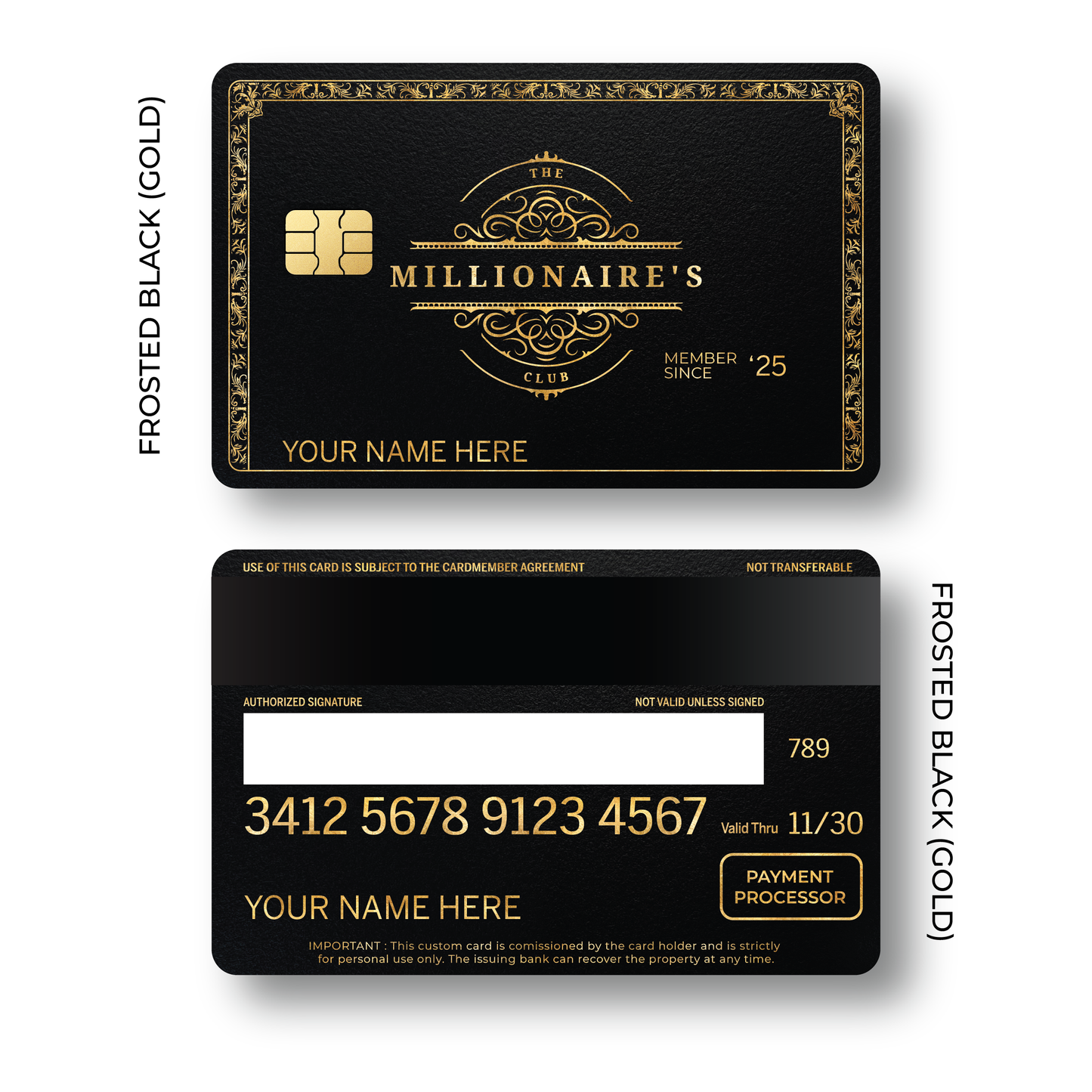 Metal Card Millionaires Club V1