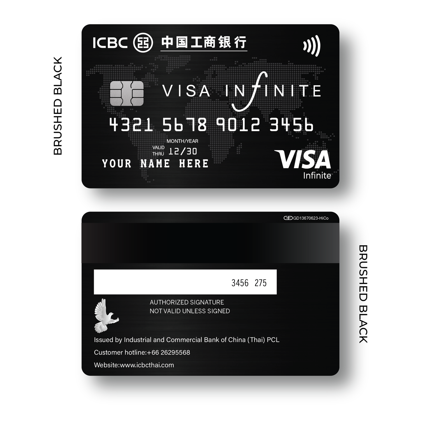 Metal Card ICBC Visa Infinite