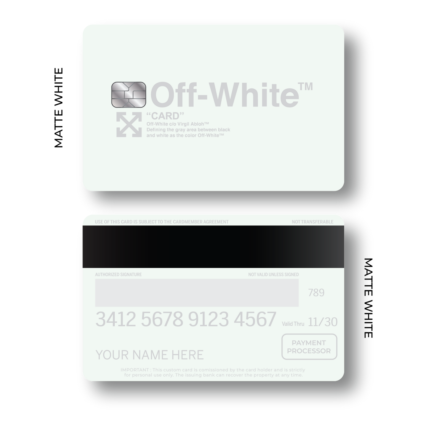 Metal Card Off White V1