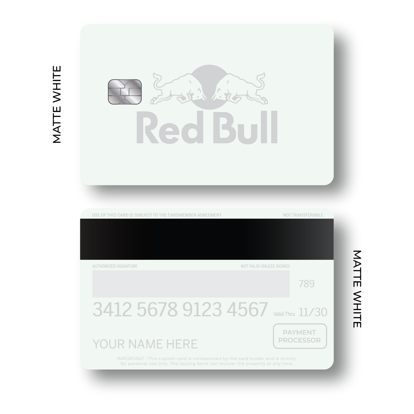 Metal Card Red Bull