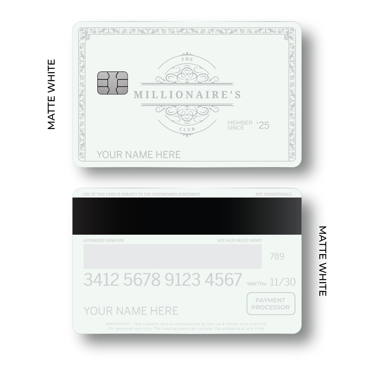 Metal Card Millionaires Club V1