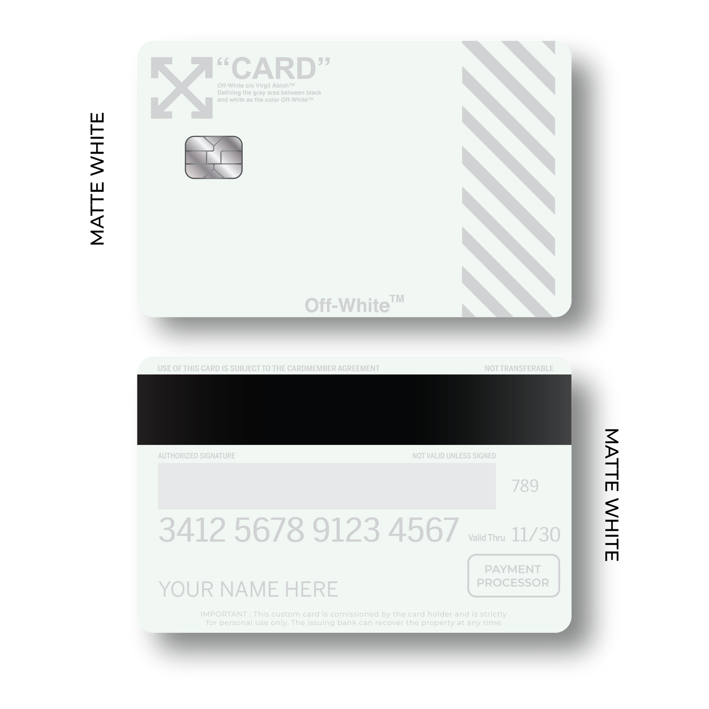 Metal Card Off White V2