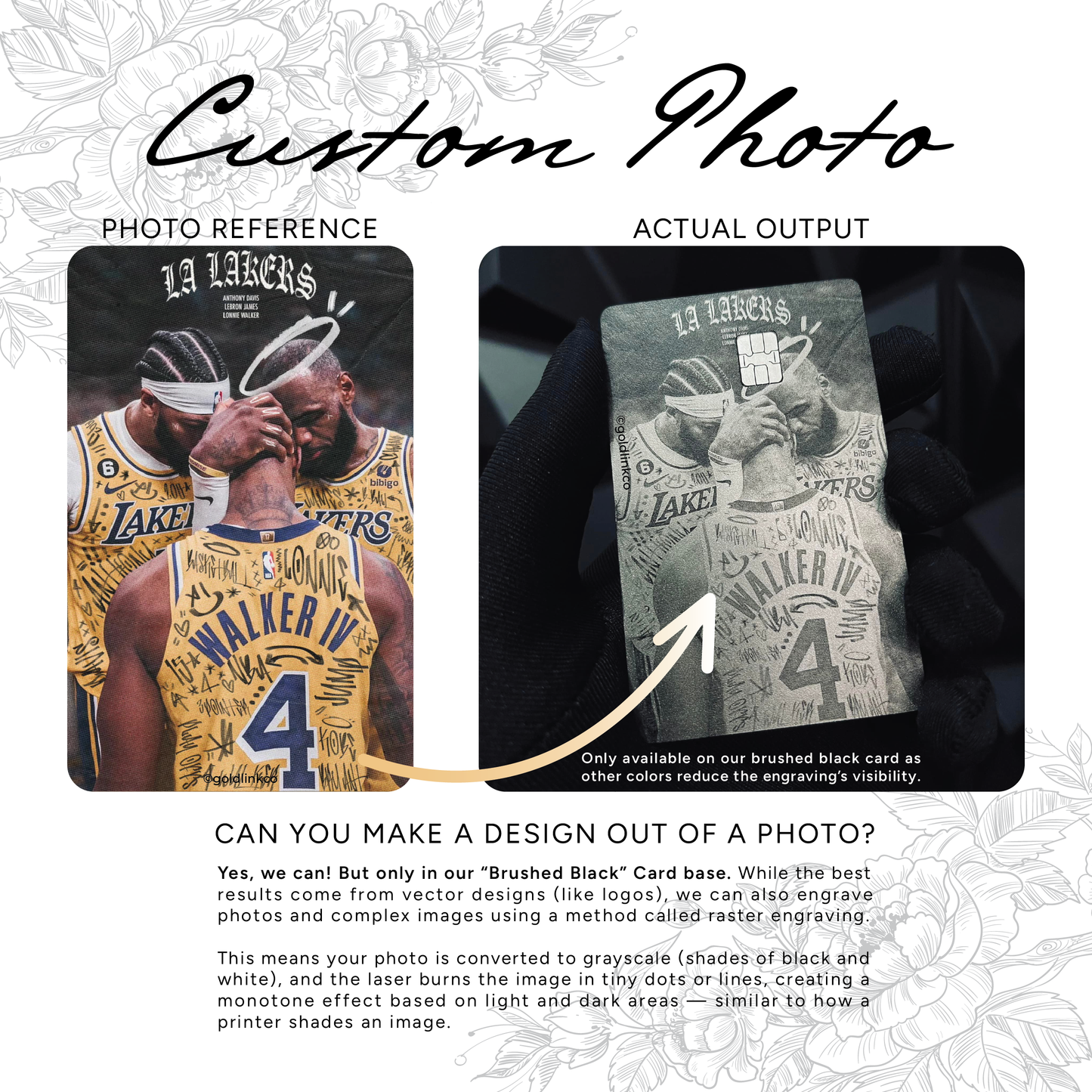 Metal Card Custom Photo
