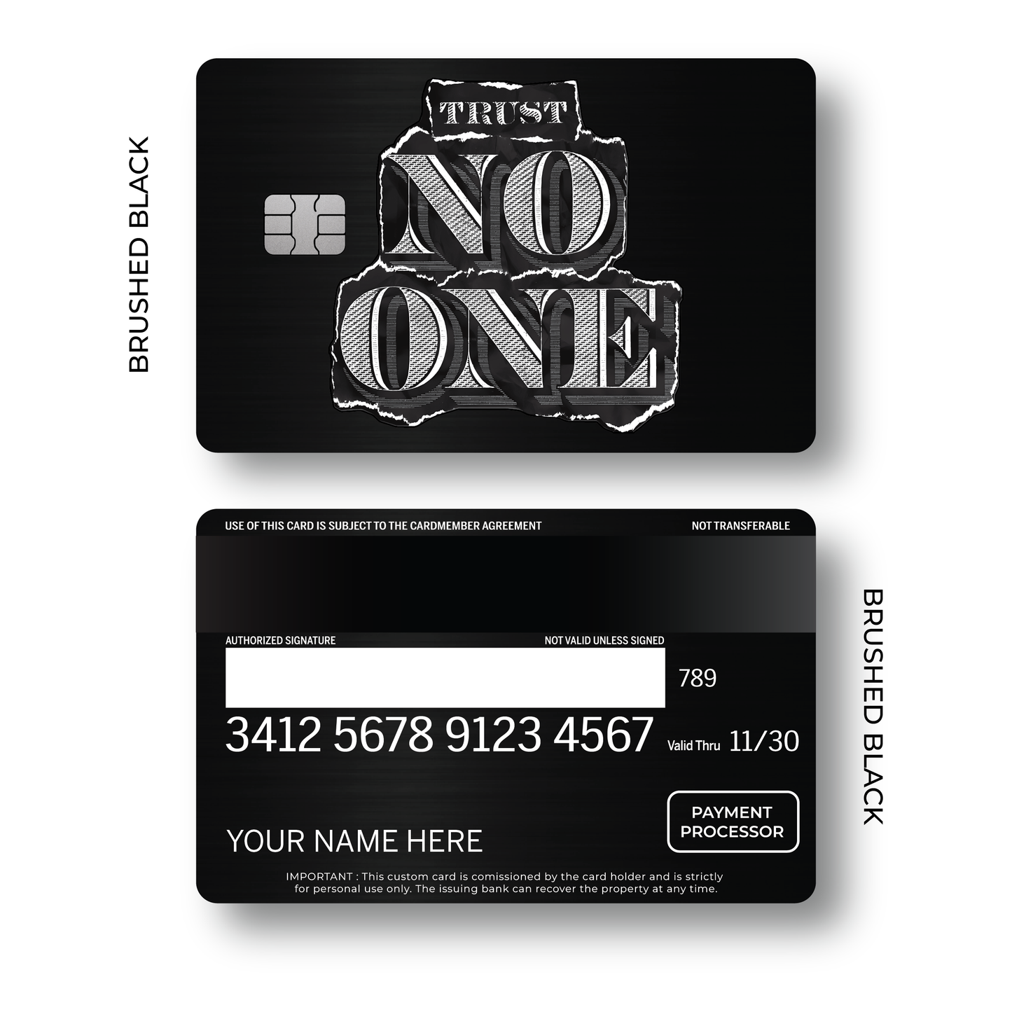 Metal Card Trust No One