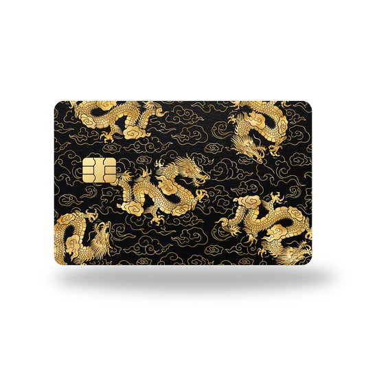 Metal Card Dragon Pattern