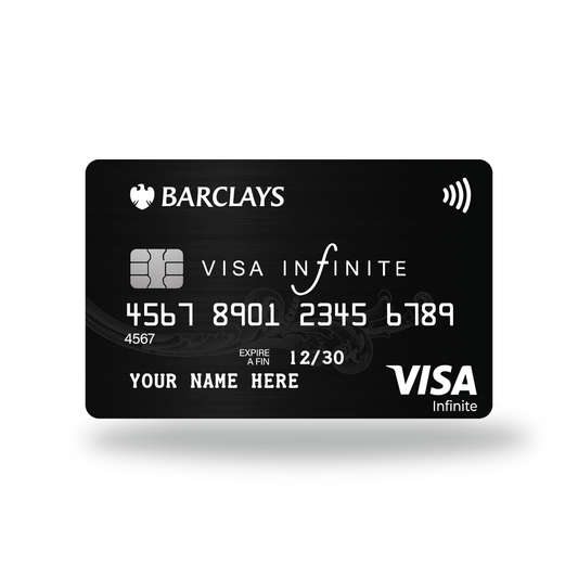 Metal Card Barclays Visa Infinite