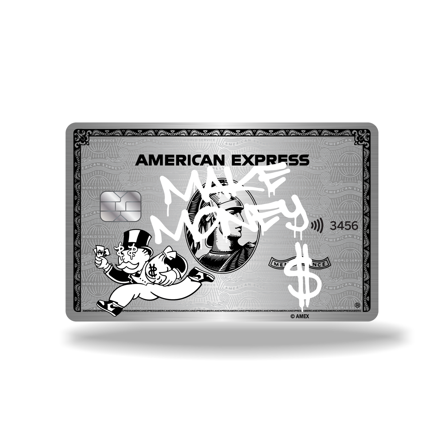 Metal Card AmEx Vandalized