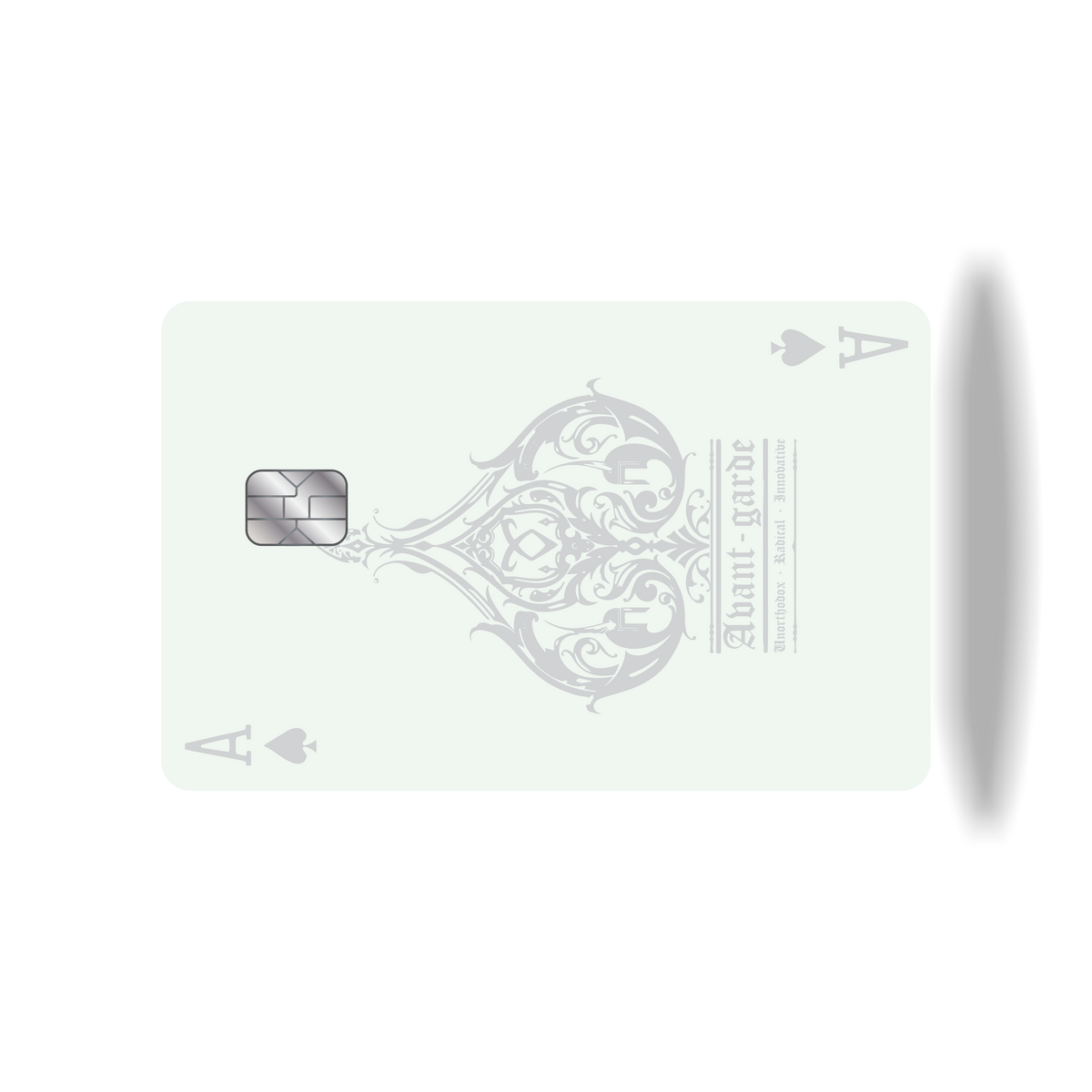 Metal Card Ace of Spades V2