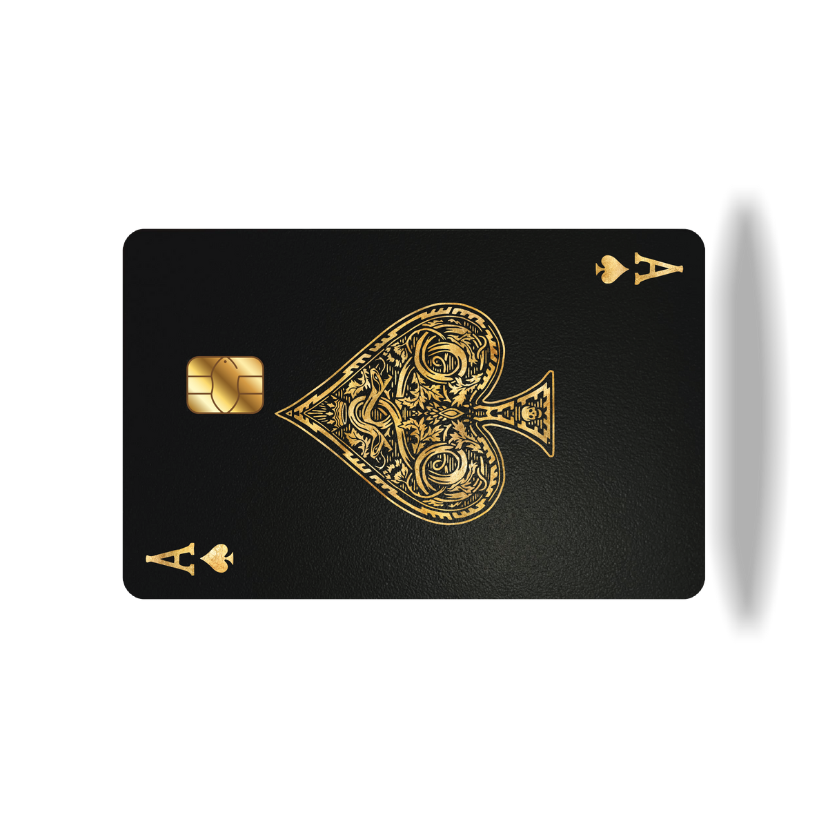 Metal Card Ace of Spades V3