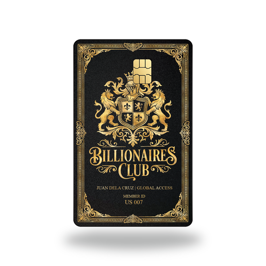 Metal Card Billionaires Club Member