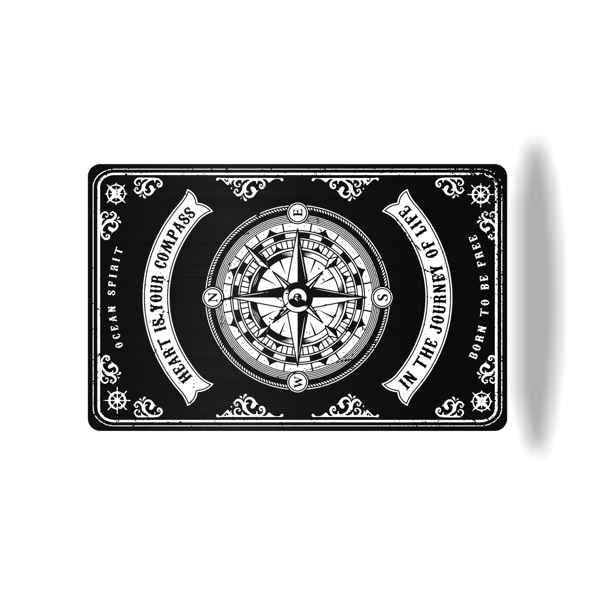 Metal Card Compass