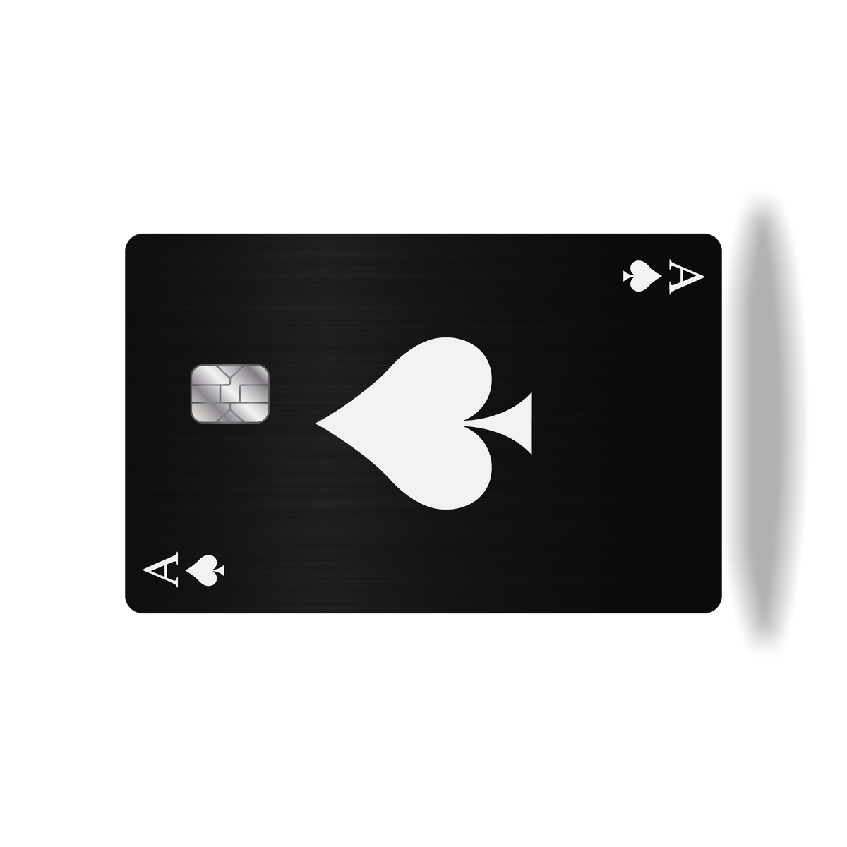 Metal Card Ace of Spades V1