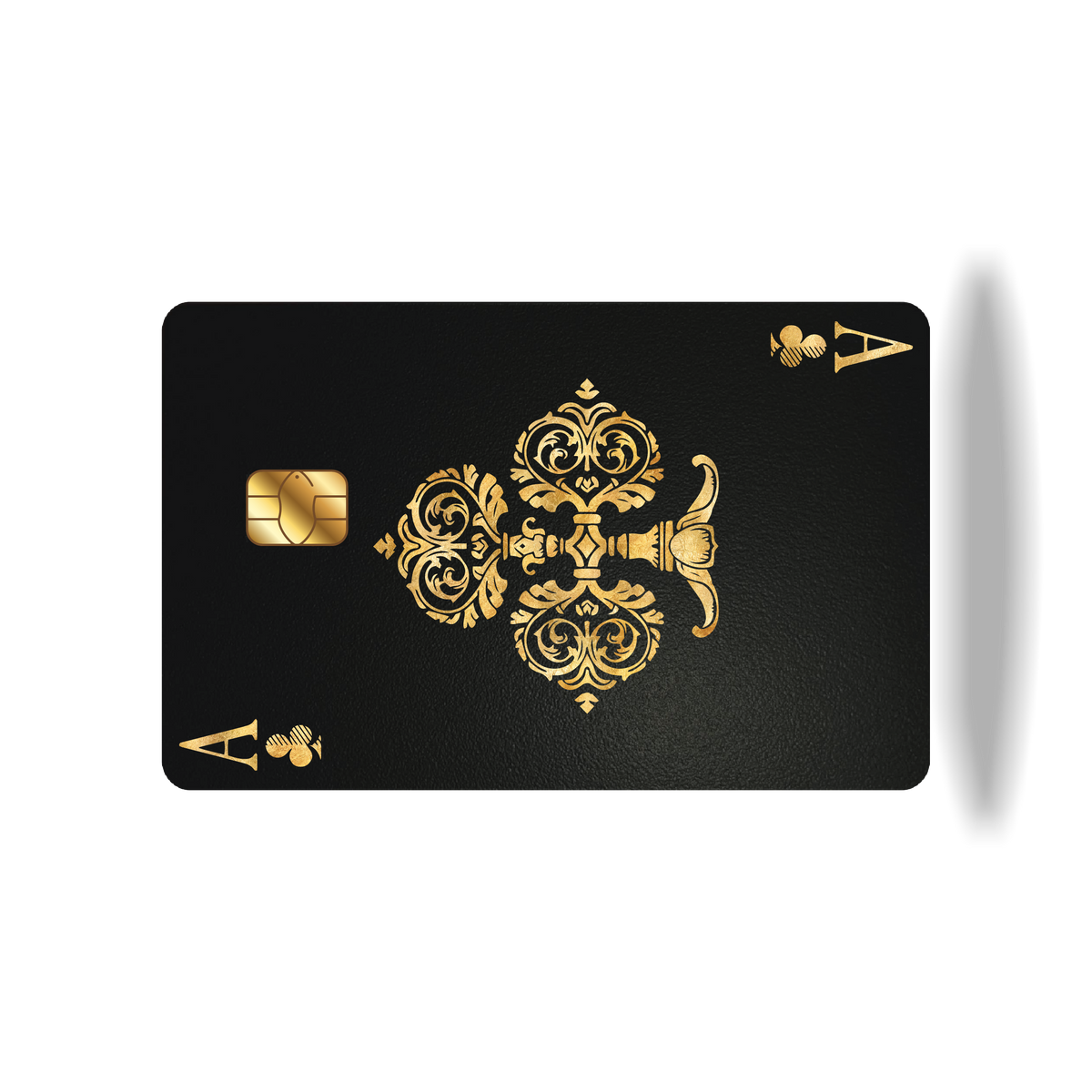 Metal Card Ace of Clubs