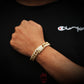 PREMIUM 10mm Iced Cuban Bracelet - Gold