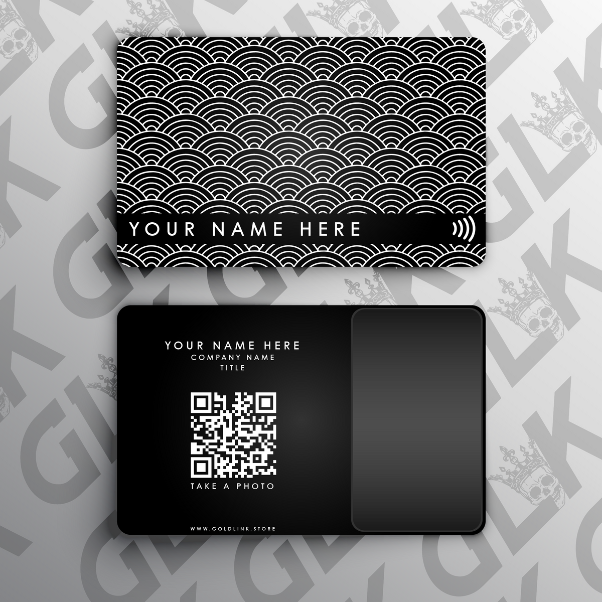 Metal NFC Card Seigaiha – Gold Link co