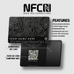 Metal NFC Card Swirls