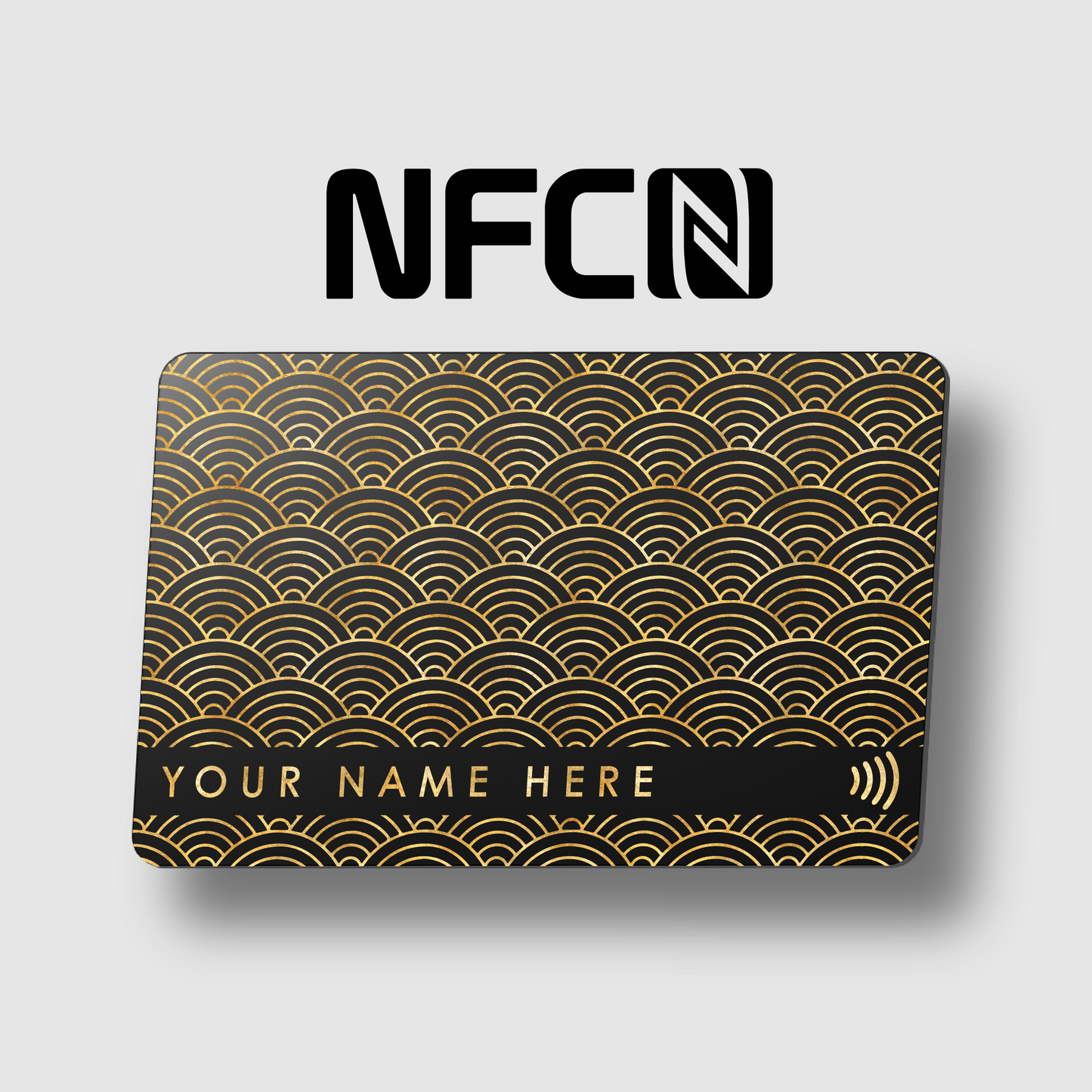 Metal NFC Card Seigaiha