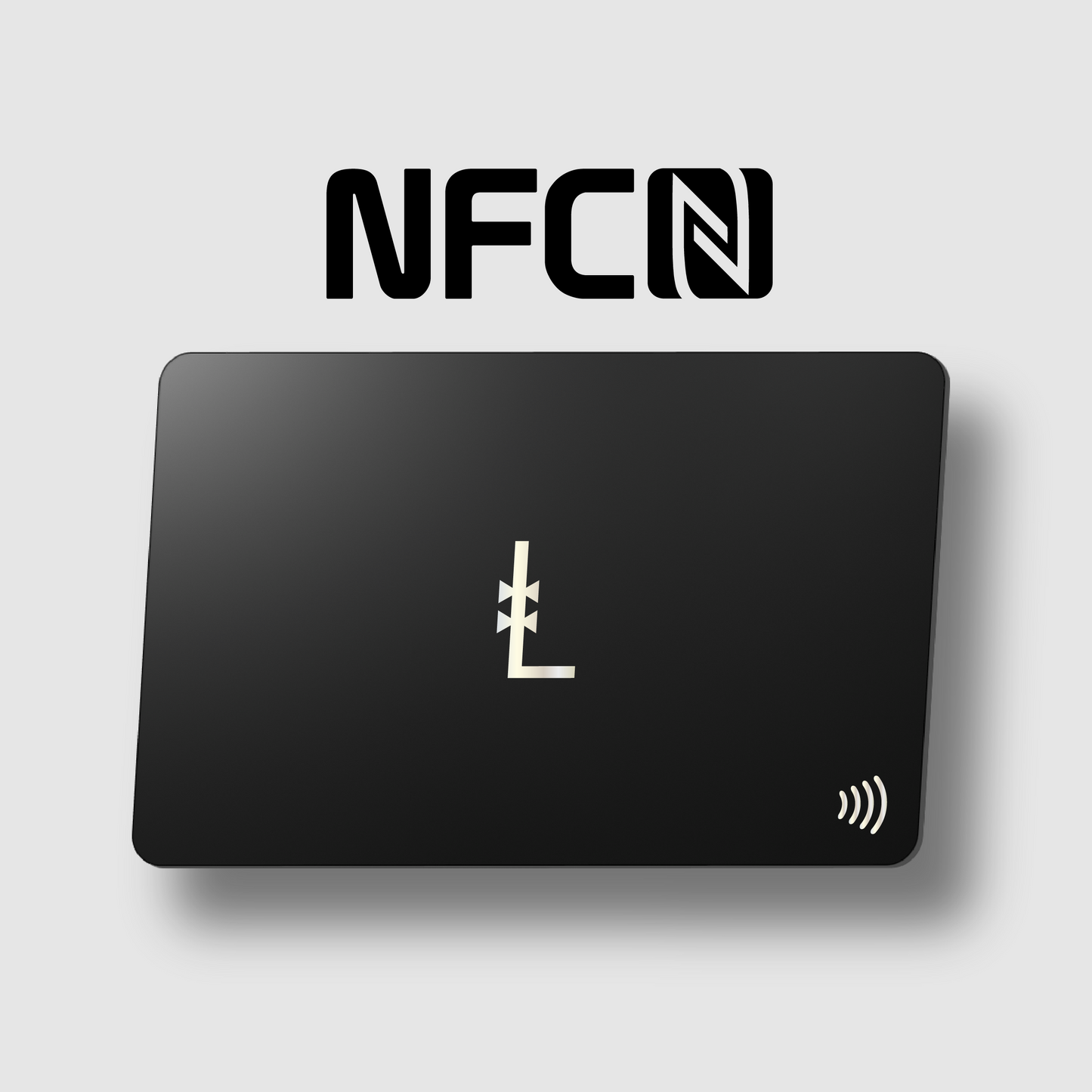 Metal NFC Card Custom Letters V2
