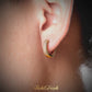Crescent Studded Earrings