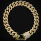 PREMIUM 10mm Iced Cuban Bracelet - Gold