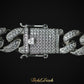 PREMIUM 10mm Iced Cuban Bracelet - White Gold
