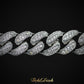 PREMIUM 10mm Iced Cuban Bracelet - White Gold