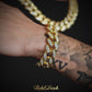 PREMIUM 10mm Iced Cuban Bracelet - Gold