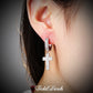 Cross & Crescent Studded Earrings