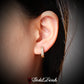 Crescent Studded Earrings